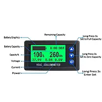 Кулометр Холла H56CH, DC 9-100В 0-200A для АКБ, фото 2