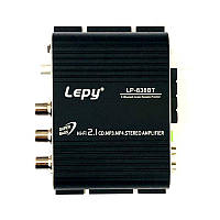 Усилитель мощности Lepy LP-838BT HI-FI 2.1 c bluetooth, 15Вт x 2 + 20Вт RMS, 12В-14В