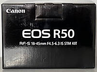 Фотоаппарат: Canon EOS R50 Kit RF-S 18-45mm IS STM White (5812C030)