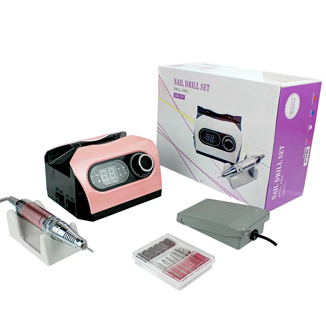 Фрезер для манікюру Nail Master ZS 717 65Вт 45000об хороший потужний професійний фрейзер для нігтів
