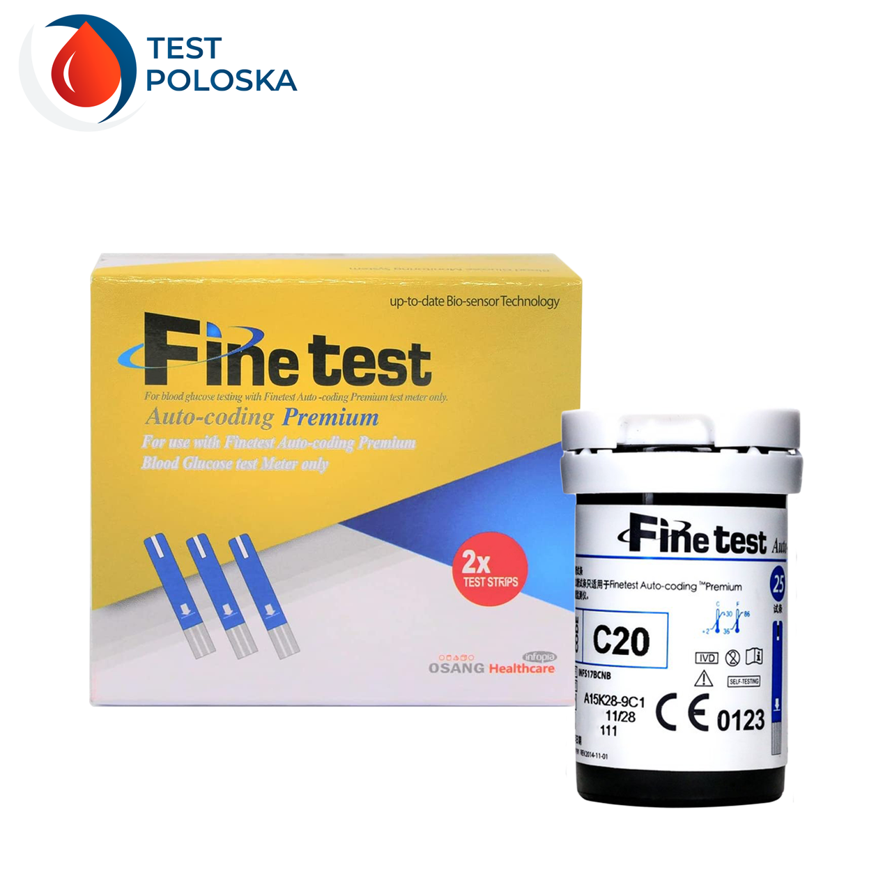 Тест-смужки Finetest Premium 25 штук