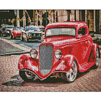 Алмазна мозаїка Ретро кар  30х40см квадратні каміння-стрази, в кор. 41*31*2,5см, ТМ Стратег, Україна