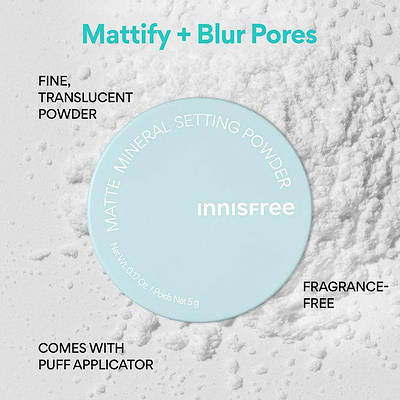 Розсипчаста матувальна прозора пудра Innisfree No-Sebum Mineral Powder 5 грамів