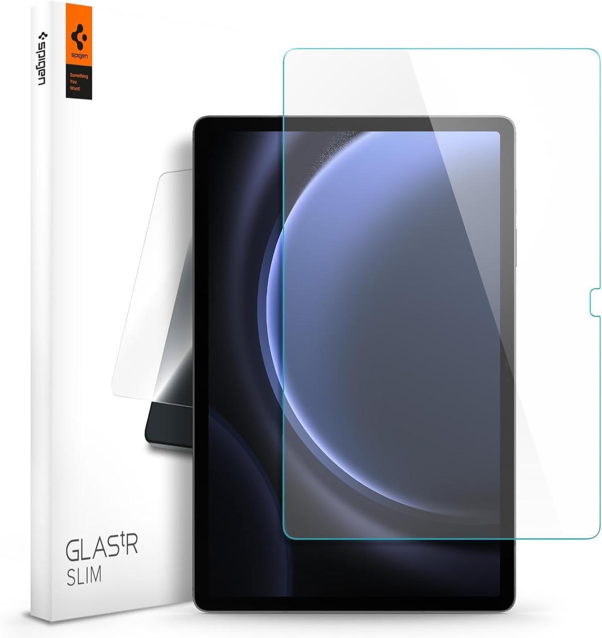 Захисне скло Spigen для Galaxy Tab S9 FE+ Plus - Glas.tR SLIM (1 шт), Clear ( AGL07001)