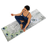 Замшевий двошаровий килимок для йоги 183x61x0.3 см Record FI-5662-20, фото 8