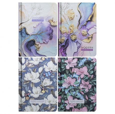 Від 3 шт. Блокнот А6 "Мандарин" 64л. тб. обкл., Лінія 70г/м2, метал. фольга 9568/-69/-70/-71 купити дешево оптом в