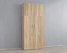 Шафа розпашна з полицями для прибирального інвентарю, пенал у ванну, шафка у ванну SV-MEBLI  Дуб Сонома