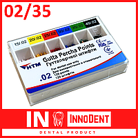 Гуттаперчевые штифты 02/35, Gutta Percha Points 02/35(HTM)