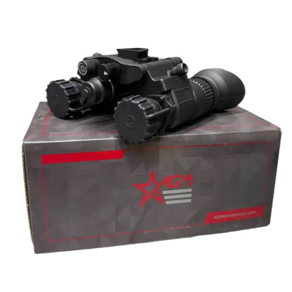 Бінокуляр нічного бачення AGM NVG-40 NL1, Gen2+, зелений фосфор, ПНБ з двома трубками (#14NV4122484011)