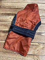 Курточка-попона для собак, одежда для мелких и средних пород Multibrand "Pet Design" оранжевый