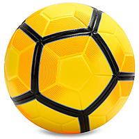 М'яч футбольний SP-Sport FB-5927 №5 PU клеєний жовтий-помаранч