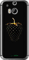Чехол на HTC One M8 Черная клубника "3585u-30-18101"