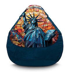 Крісло мішок «Statue of Liberty. Mosaic. Art» Флок