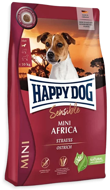 Happy Dog Mini Africa (Хеппі Дог Міні Африка) сухий корм без злаків для маленьких собак під час алергії