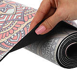 Замшевий двошаровий килимок для йоги 183x61x0.3 см Record FI-5662-24, фото 5