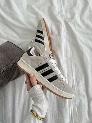Жіночі Кросівки Adidas Campus 00s Grey Black / Адідас Кампус 00 Сірі з Чорним, фото 1