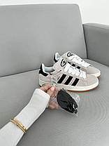 Жіночі Кросівки Adidas Campus 00s Grey Black / Адідас Кампус 00 Сірі з Чорним, фото 6