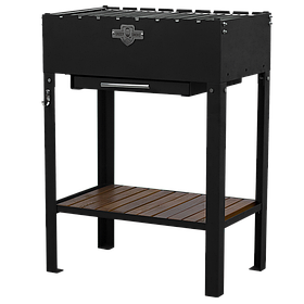 Мангал стаціонарний daddy smoke на 8 шампурів