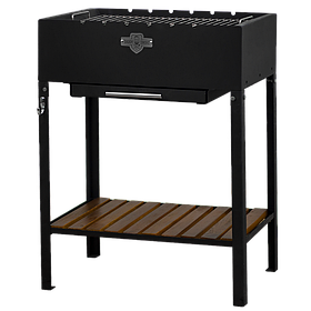 Мангал стаціонарний daddy smoke на 6 шампурів