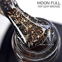 Moon Full Top Leaf Bronze топ без липкого слоя, с поталью, 8 мл.