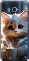 Чехол на HTC U11 Plus White cat "5646u-1363-18101"