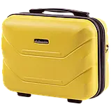 Валіза дорожня Wings 147 BS ручна поклажа сумка-кейс для багажу R_2265 Жовтий, фото 2