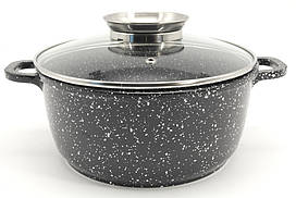 Каструля А-плюс Кругла з мармуровим покриттям 22см, 3,1Л (1461)