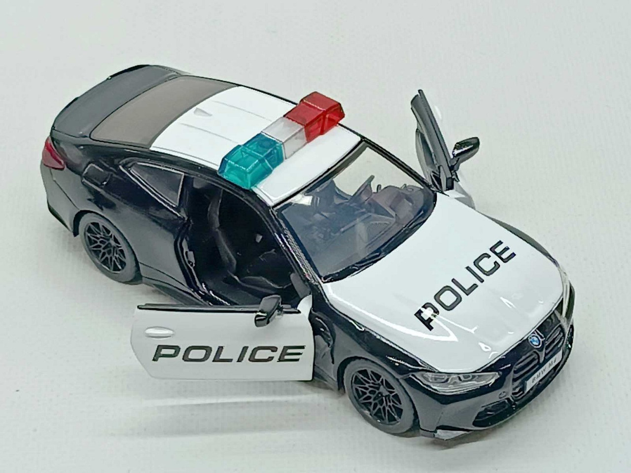 Машинка Автопром BMW M4 Поліція 1:32 чорна 68701J