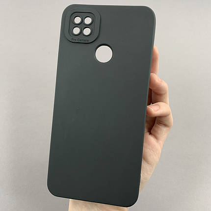 Чохол для Xiaomi Redmi 9C чохол однотонний із захистом камери на телефон сяомі редмі 9с чорний s2l, фото 1