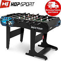 Настольный футбол Hop-Sport Sector черно-синий игровой стол / Германия