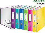 Папка-реєстратор LEITZ WOW А4, 80мм, фіолетовий(1005-00-62), фото 3