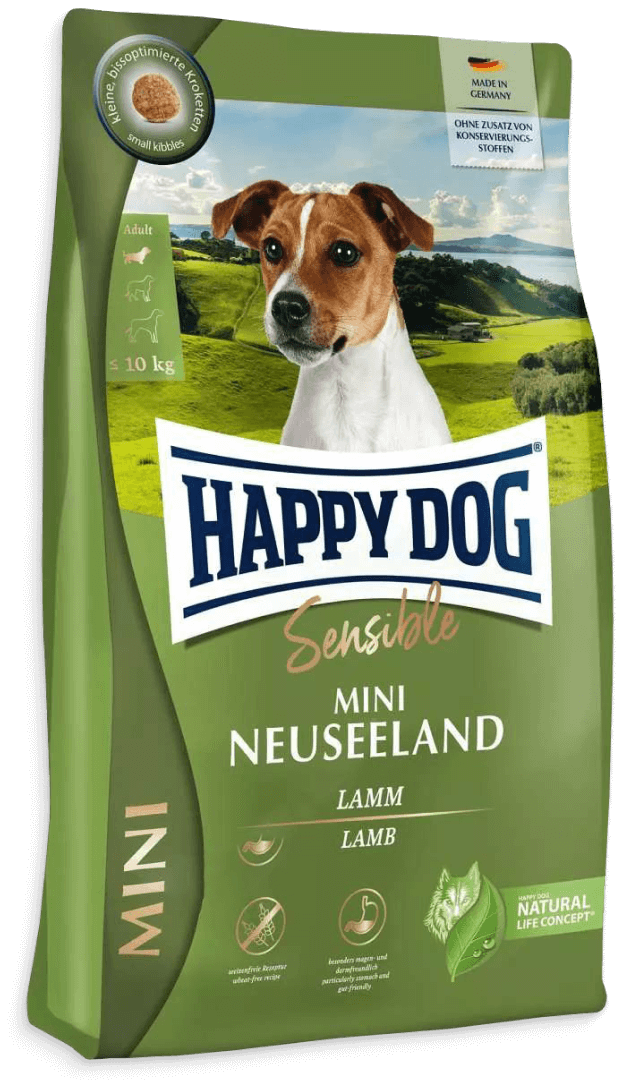 Happy Dog Mini Neuseeland (Хеппі Дог Міні Нова35) сухий корм без глютену для маленьких собак для шлунково-кишкового тракту