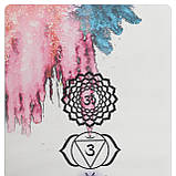 Замшевий двошаровий килимок для йоги з принтом Чакри 183x61x0.3 см Record FI-5662-25, фото 4