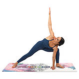 Замшевий двошаровий килимок для йоги з принтом Чакри 183x61x0.3 см Record FI-5662-25, фото 9