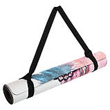 Замшевий двошаровий килимок для йоги з принтом Чакри 183x61x0.3 см Record FI-5662-25, фото 8