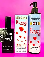 Набор женский Moschino Funny (Тестер 65 ml + Парфюмированный лосьон 200 ml)