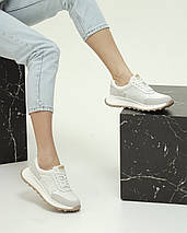 Кросівки весняні Lonza 185136 36 білі шкіра, фото 4
