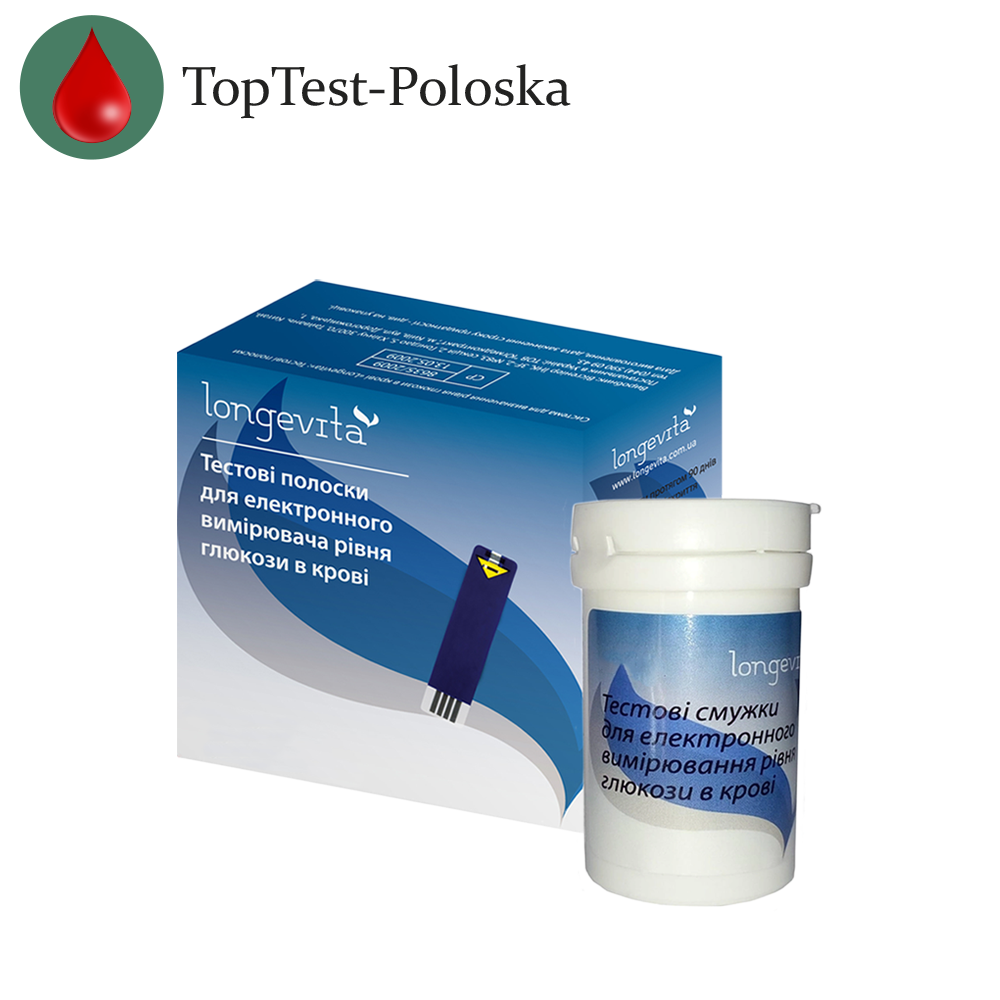 Тест-смужки Longevita, 25 штук