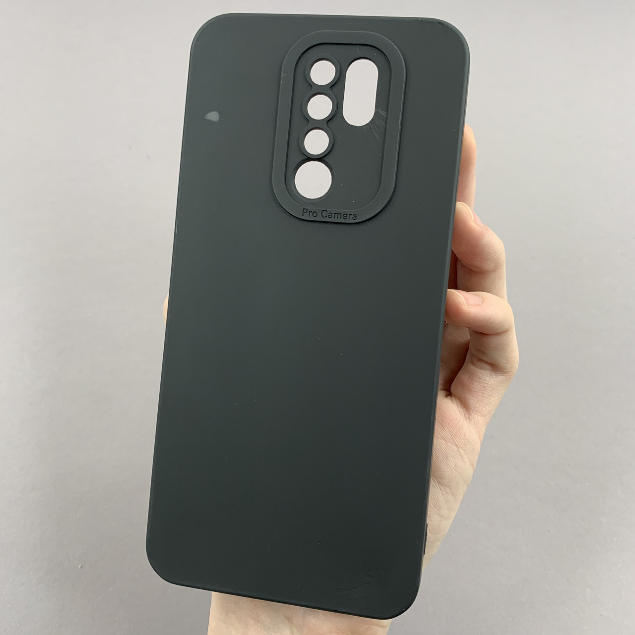 Чохол для Xiaomi Redmi 9 чохол однотонний із захистом камери на телефон сяомі редмі 9 чорний s2l