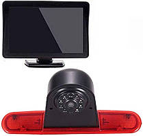 Автомобільна камера стоп-сигнал + 4,5-дюймовий TFT РК-монітор для фургона Fiat Doblo 263