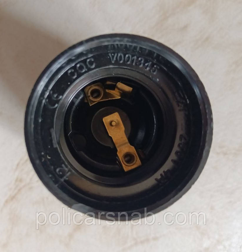 Патрон Е27 бакелітовий чорний італійський LEMANSO LM2528 (LM138) 4A 250V, фото 1