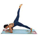 Замшевий двошаровий килимок для йоги 183x61x0.3 см Record FI-5662-29, фото 7