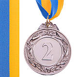 Медаль зі стрічкою "Україна" d-5 см (золото, срібло, бронза), фото 3