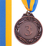 Медаль зі стрічкою "Україна" d-5 см (золото, срібло, бронза), фото 4