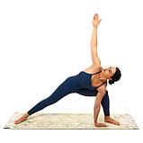 Замшевий двошаровий килимок для йоги 183x61x0.3 см Record FI-5662-30, фото 8