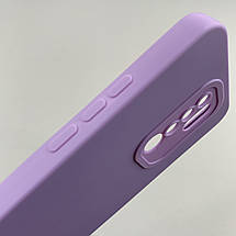 Чохол для Xiaomi Redmi 9 чохол однотонний із захистом камери на телефон сяомі редмі 9 фіолетовий s2l, фото 4
