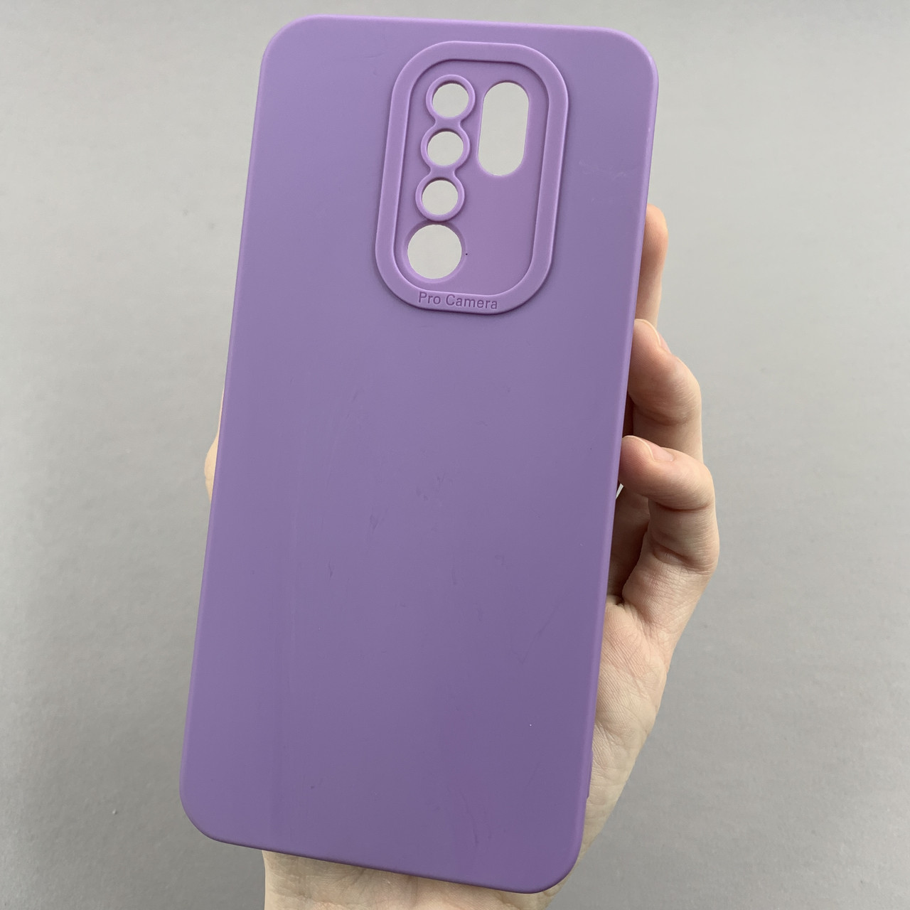 Чохол для Xiaomi Redmi 9 чохол однотонний із захистом камери на телефон сяомі редмі 9 фіолетовий s2l