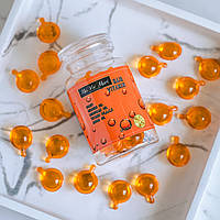 Капсули живлення для ламкого волосся з екстрактом Меду Ma vie mari with ginseng & honey oil Оранжеві - 30 шт
