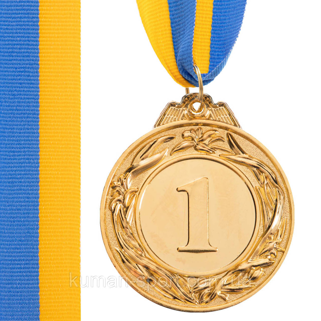 Медаль зі стрічкою "Україна". d-4,5 см,