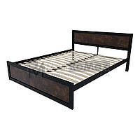 Ліжко двоспальне з ламелями LOFT 160х200